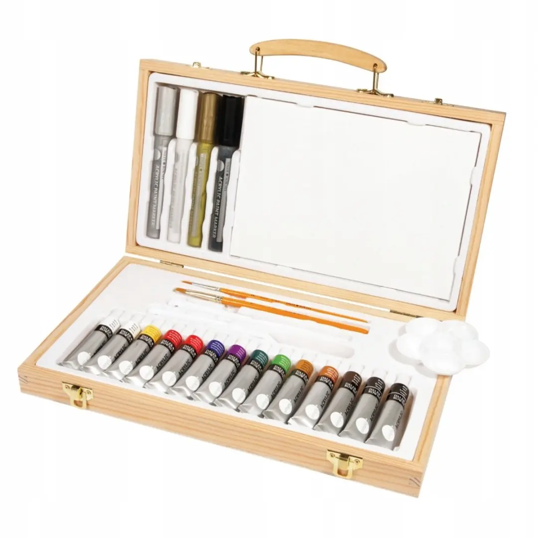 Daler Rowney Simply Acrylverf Set - 14 Kleuren - 12ml - afbeelding 2 van 2