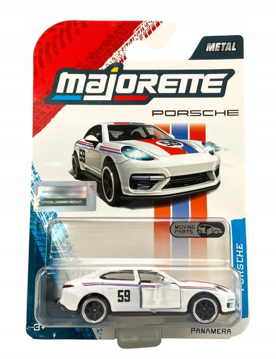 Majorette Porsche Panamera Wit Metaal 1:64 Nieuw Model