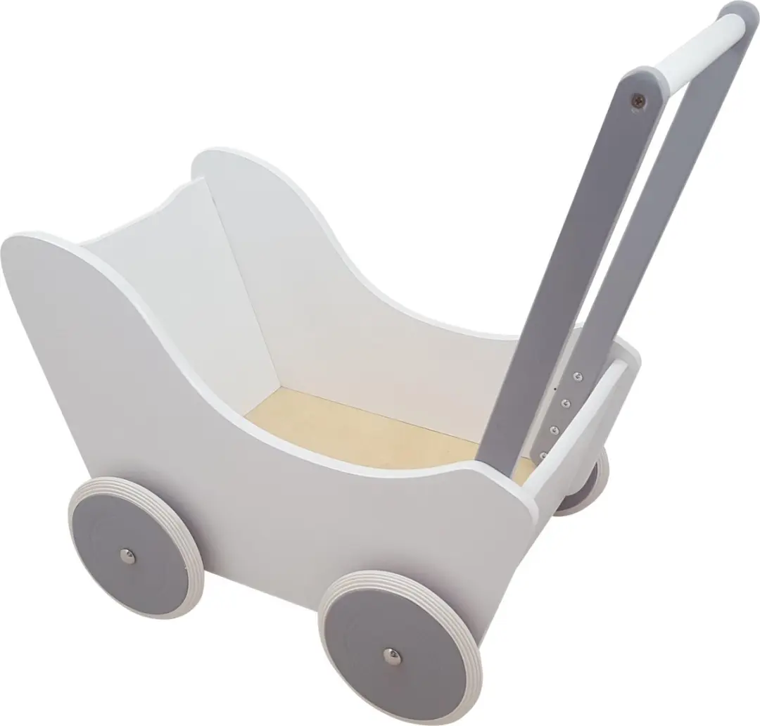 ThimbleToys Houten Poppenwagen met Dekje