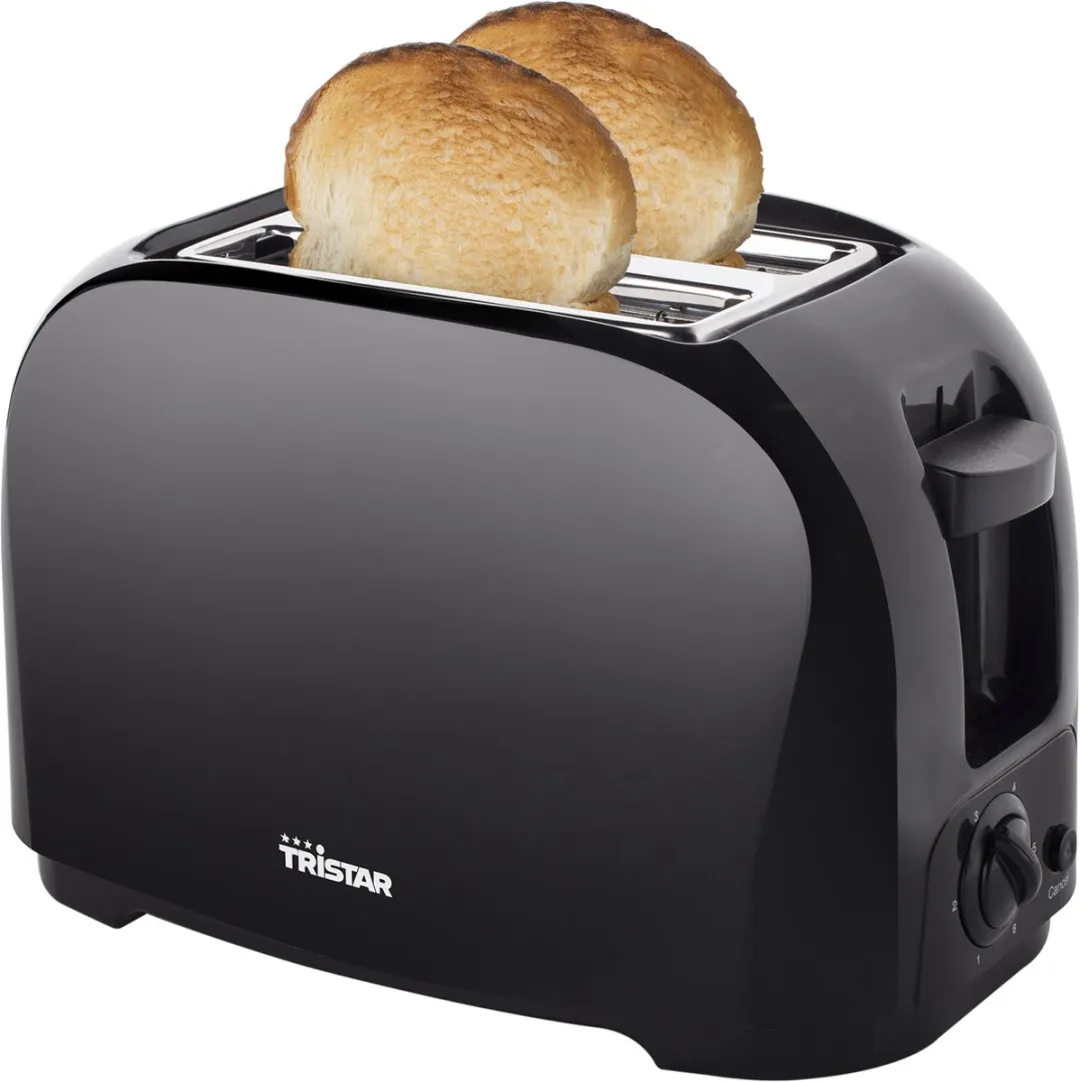 Tristar BR-1025 Broodrooster 800W - 2 Sleuven - Zwart
