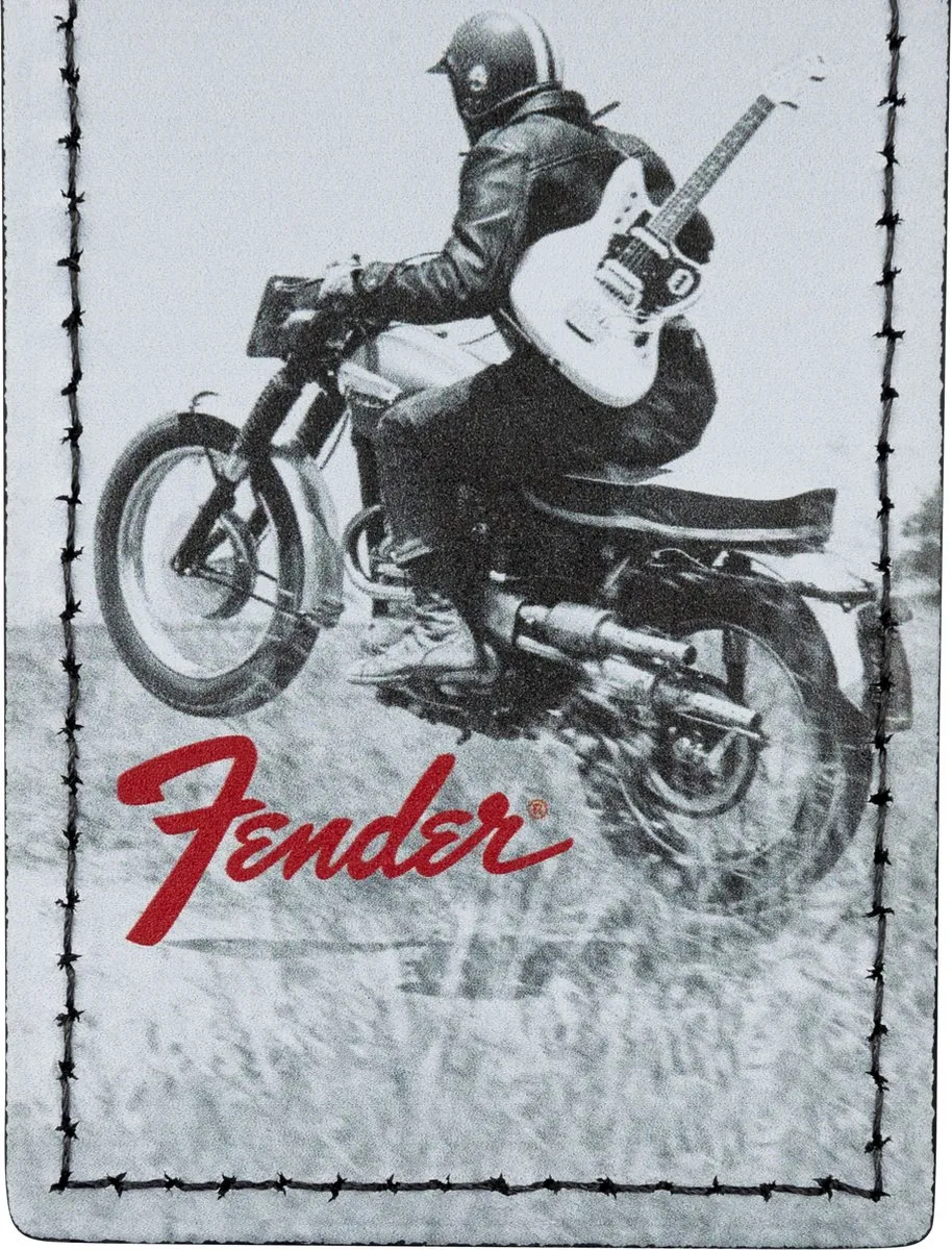 Fender Vintage Ad Luggage Tag Motorcycle