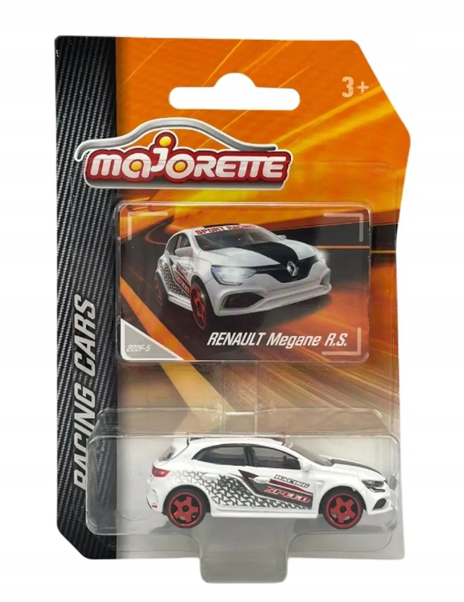 Majorette Racing Renault Megane RS Wit Metaal Model 1:64