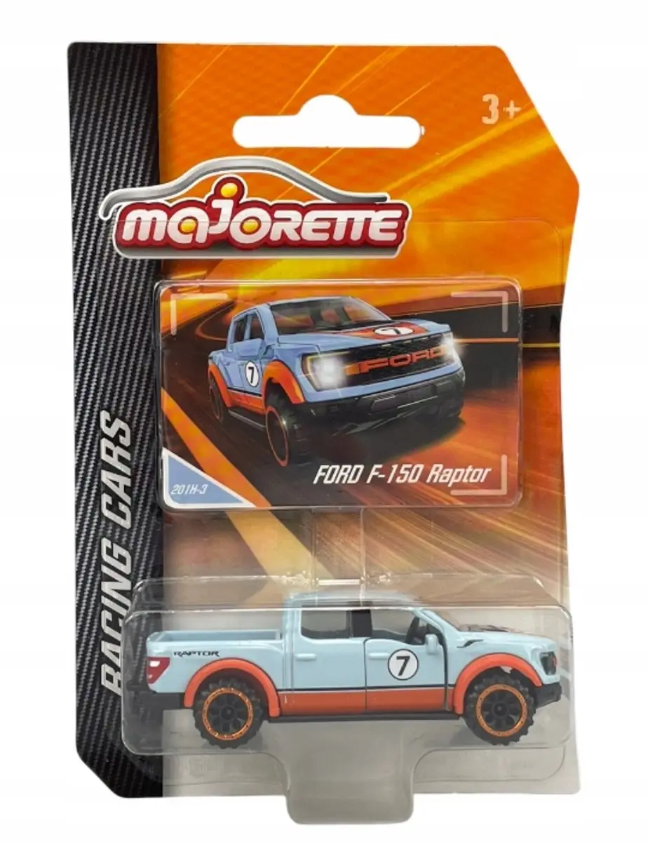 Majorette Racing Ford F-150 Raptor Blauw Metaal 1:74 Nieuw