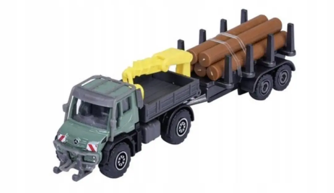 Majorette Mercedes-Benz Unimog U530 met Aanhanger