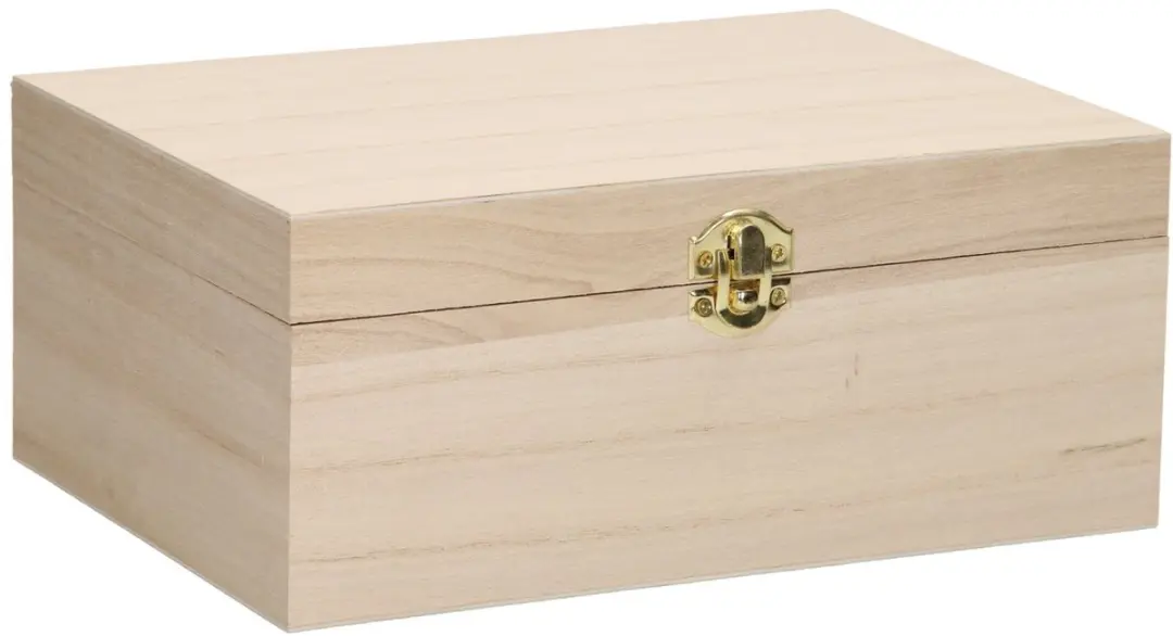 ThimbleToys Houten Doos A5 - Klepdeksel met Slotje - afbeelding 4 van 6