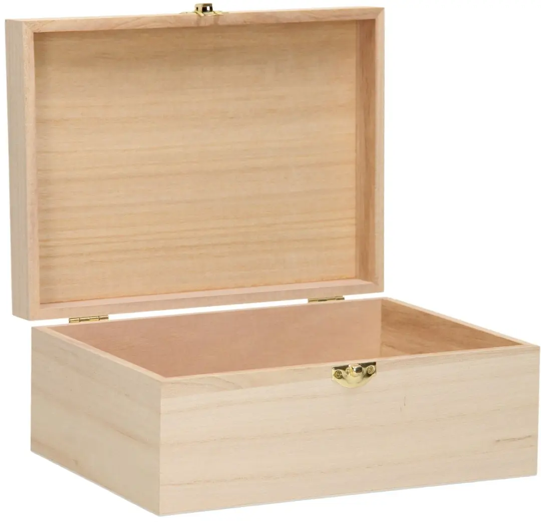 ThimbleToys Houten Doos A5 - Klepdeksel met Slotje - afbeelding 5 van 6