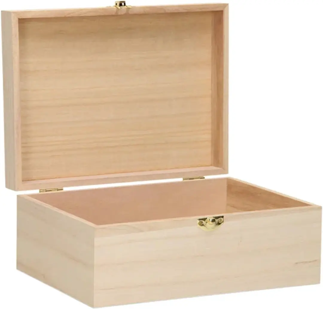 ThimbleToys Houten Doos A5 - Klepdeksel met Slotje - afbeelding 6 van 6