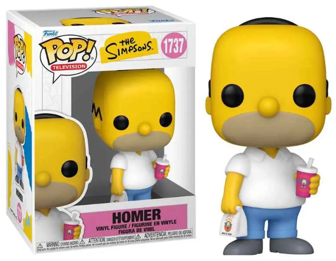 Funko Pop! Simpsons Homer Vinylfiguur - 9cm - afbeelding 3 van 4