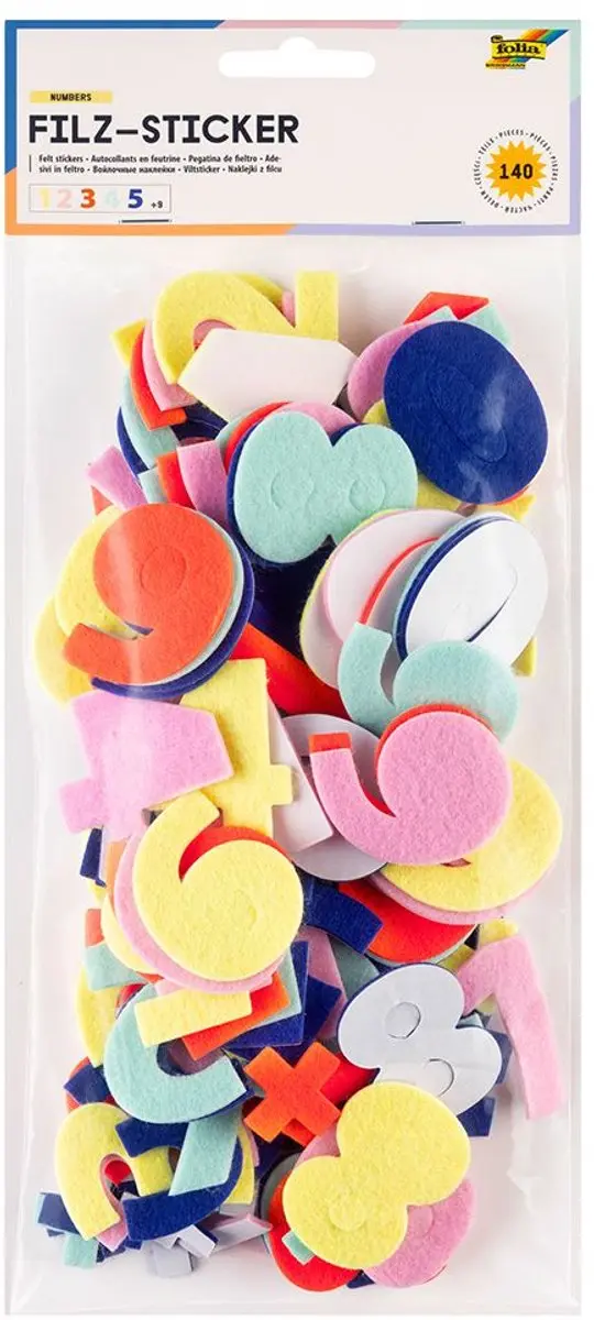 Folia Viltstickers Getallen