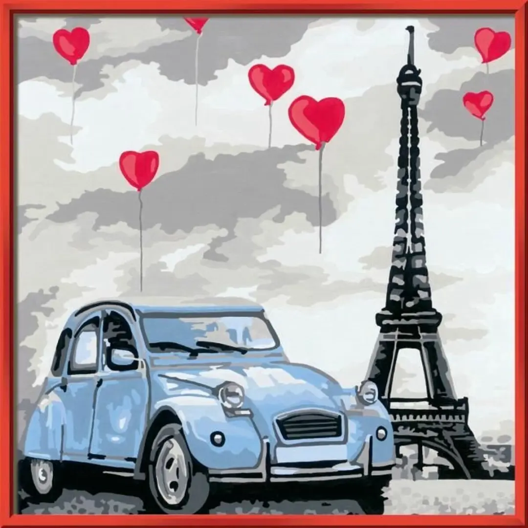 Ravensburger CreArt lovely Paris - Schilderen op nummer - afbeelding 4 van 6