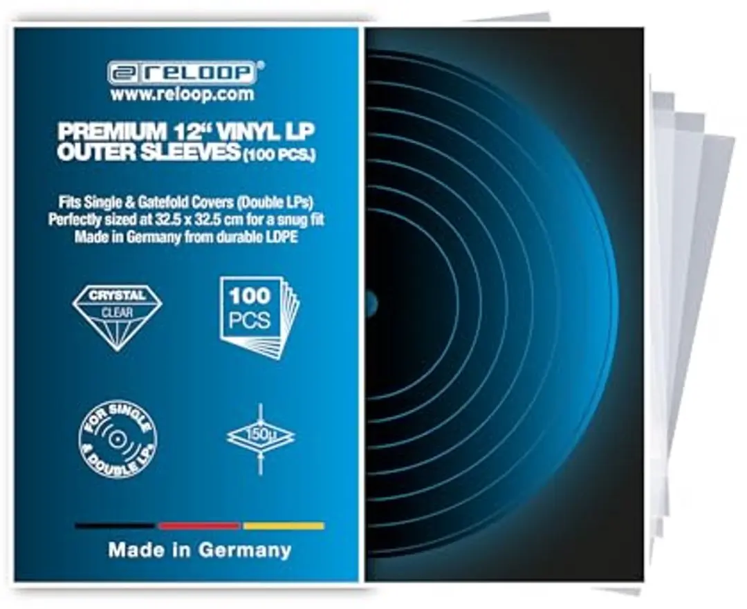 Reloop Premium 12" Vinyl LP Outer Sleeves - 100 stuks - afbeelding 2 van 6