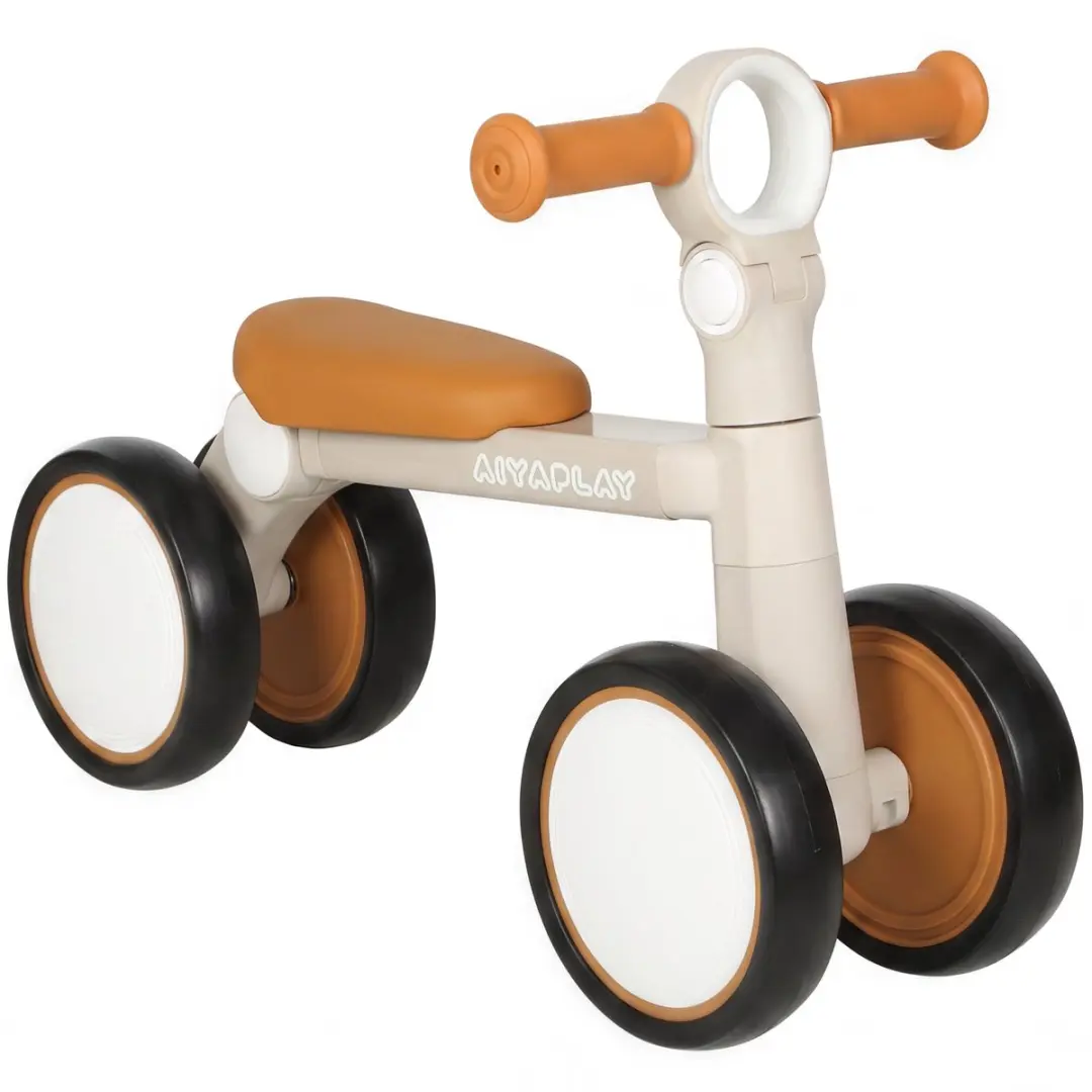 AIYAPLAY Kids Balance Bike-Aluminiumlegierung, EVA-57 x 28,5 x 40 cm-Cremeweiß