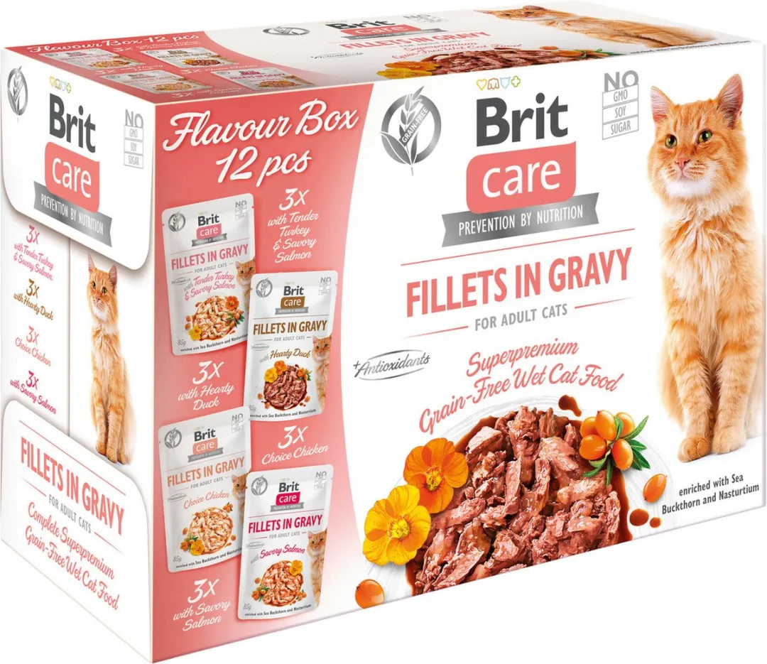 Brit Care Fillets In Gravy Box Kattenvoer