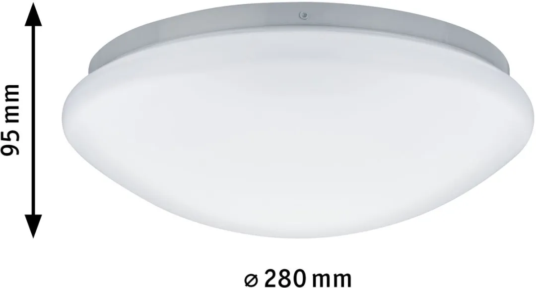 Paulmann Leonis LED Plafondlamp - Schemergestuurd Bewegingsmelder IP44 780lm Wit