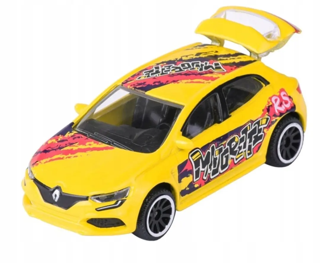 Majorette Limited Edition Renault Megane R.S. 1:63 Geel metaal