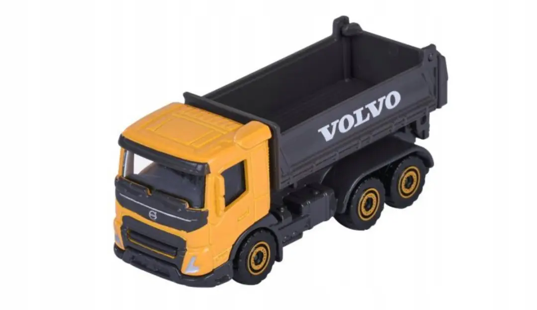 Majorette Volvo FMX Vrachtwagen Kiepwagen 1:87 Metaal Geel