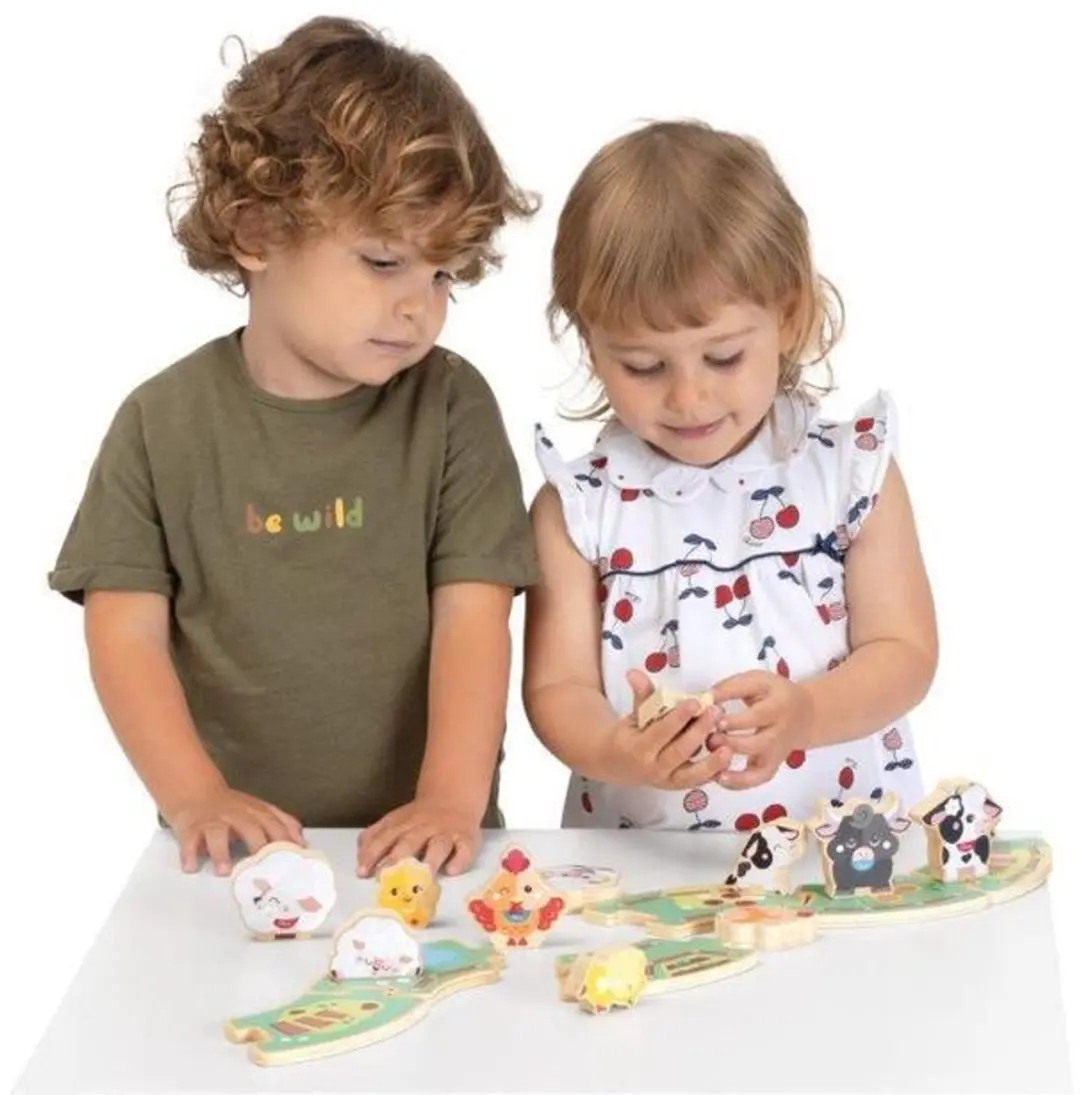 Chicco Toys Houten Koeienfamilie Speelfigurenset - 4 Figuren - afbeelding 6 van 6