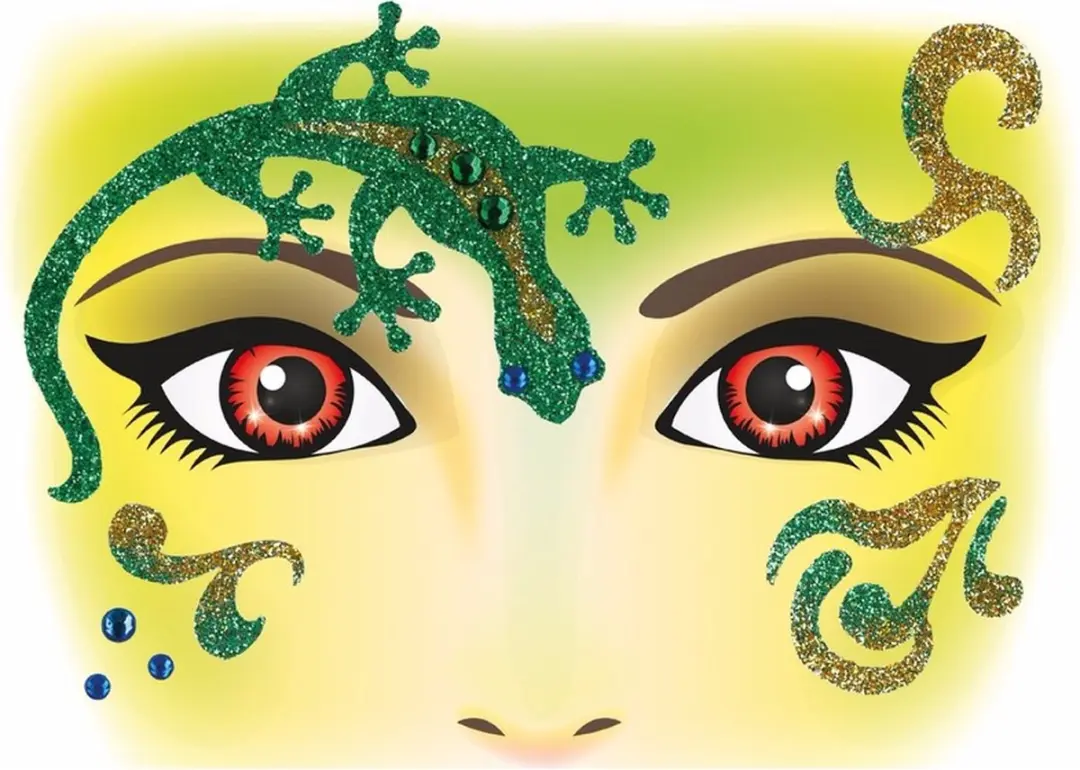 HERMA Face Art Sticker Gecko