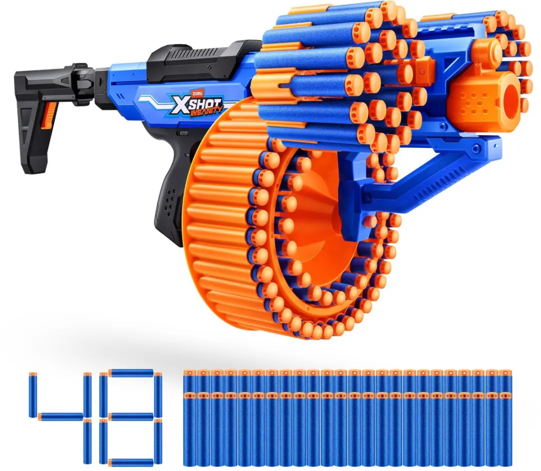 XSHOT Insanity Blitz Hammer Blaster - 48 Darts - afbeelding 5 van 6