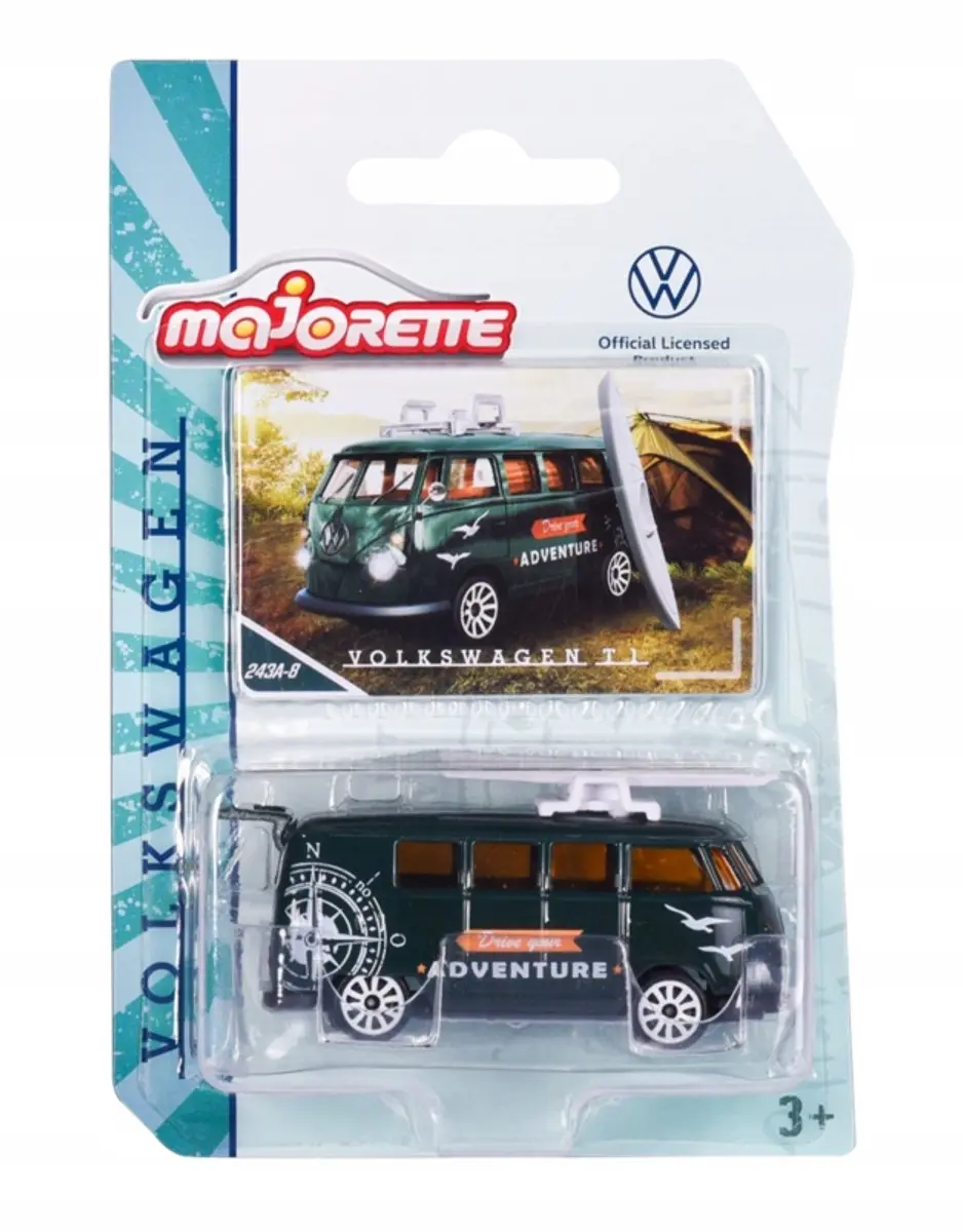 Majorette Volkswagen Transporter T1 Schaal 1:59 Groen