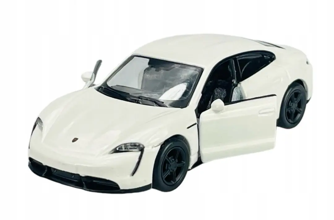 Maisto Porsche Taycan Turbo S 1:44 Wit Model Auto Metaal Nieuw