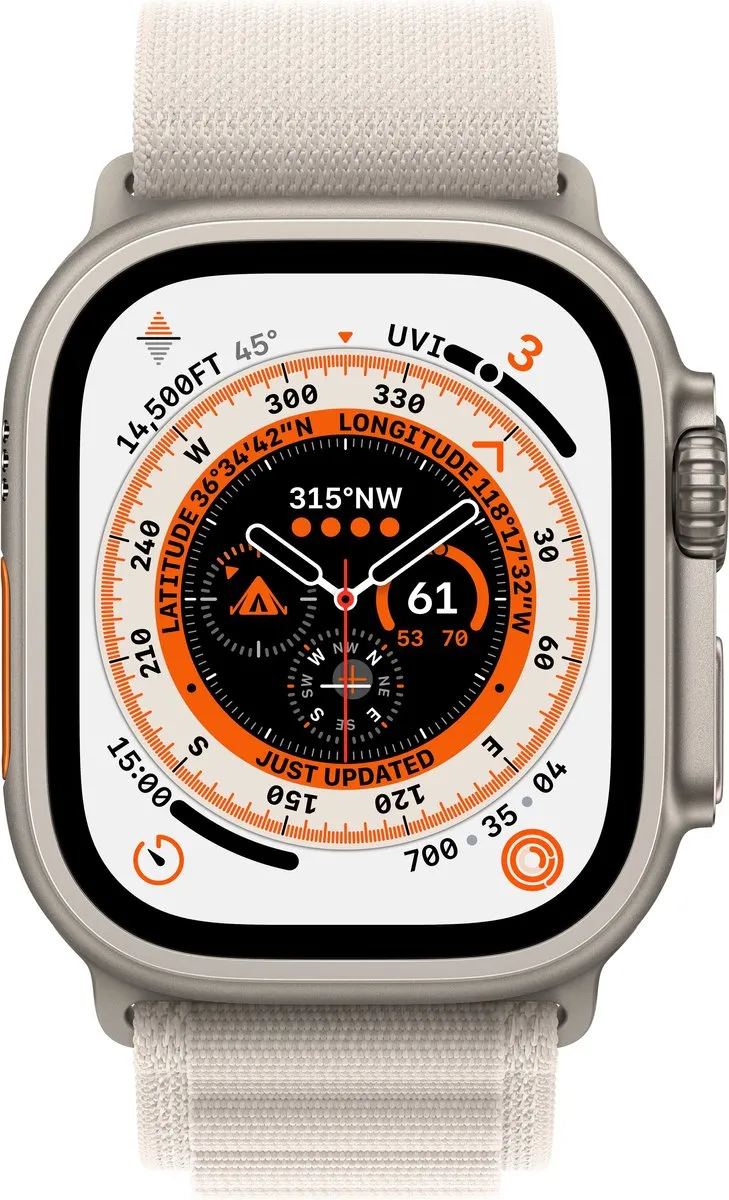 Apple Watch Ultra Alpine Bandje 49mm - Sterrenlicht - Small