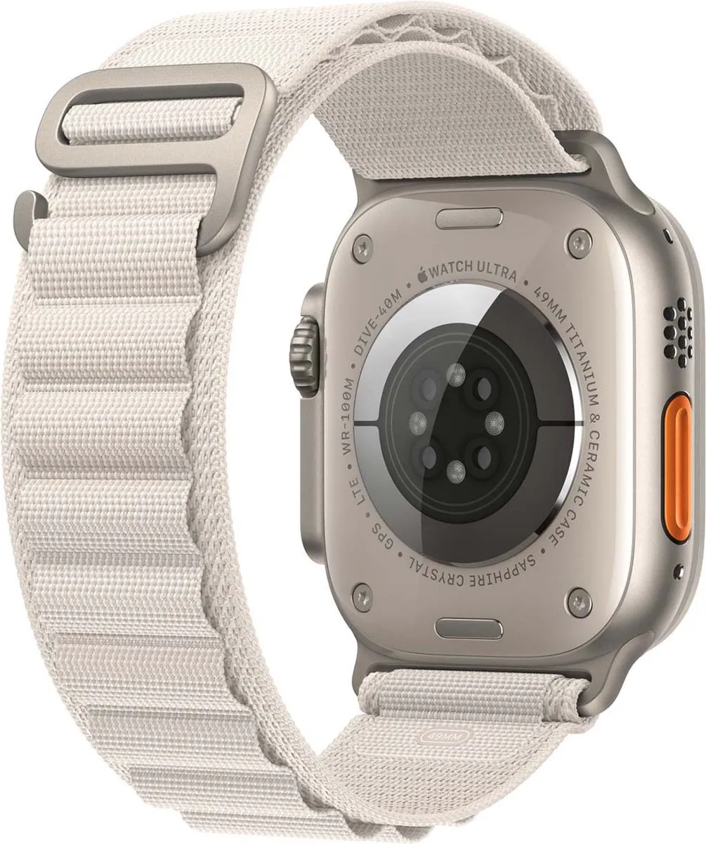 Apple Watch Ultra Alpine Bandje 49mm - Sterrenlicht - Small