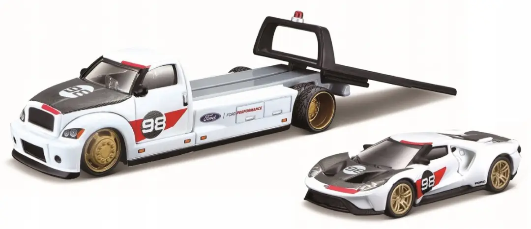 Maisto Laweta + Ford GT Heritage Edition 2021 Schaal 1/64