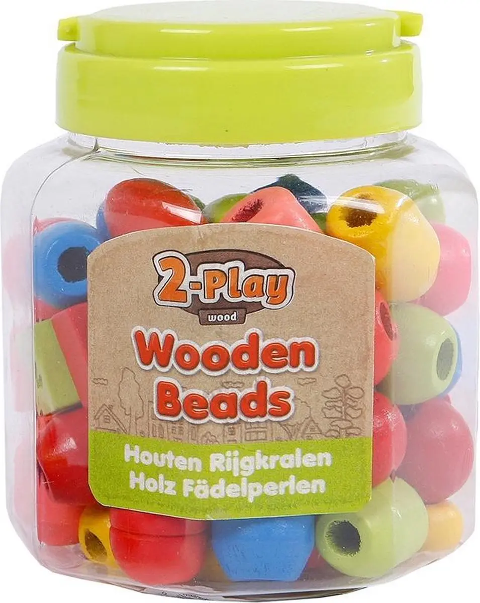 VAN MANEN Houten Kralen 2play - 72 Stuks - afbeelding 4 van 6
