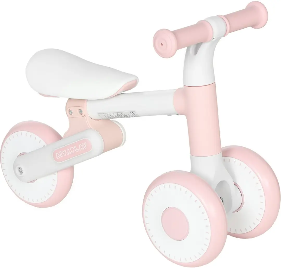 AIYAPLAY Kids Balance Bike-Stahl, EVA-52 x 23 x 36,5 cm-Rosa