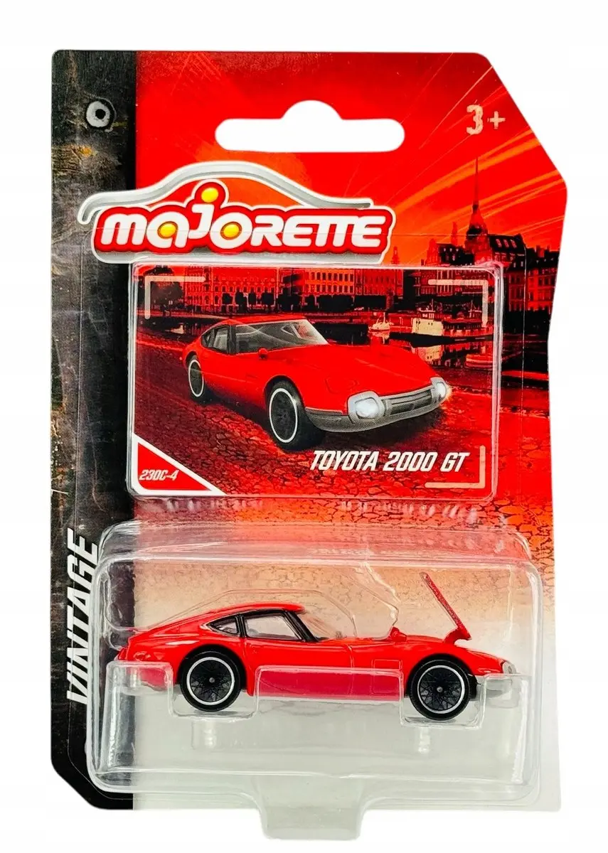 Majorette Toyota 2000 GT rood metaal model 1:56
