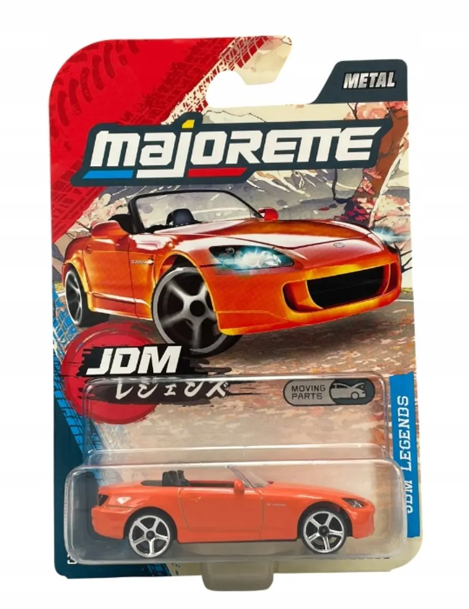 Majorette Honda S2000 JDM Legends 1:64 Metaal Model Rood