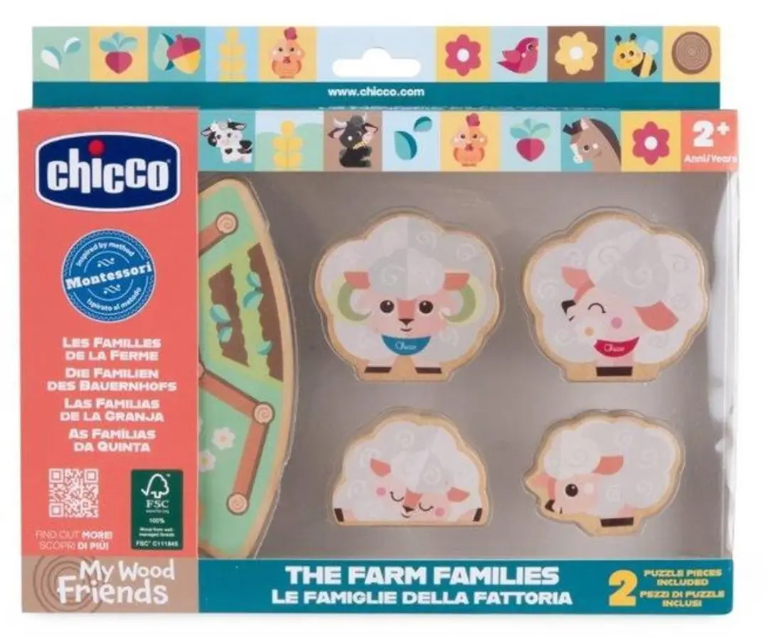 Chicco Houten Schapenfamilie Speelfigurenset - afbeelding 4 van 5