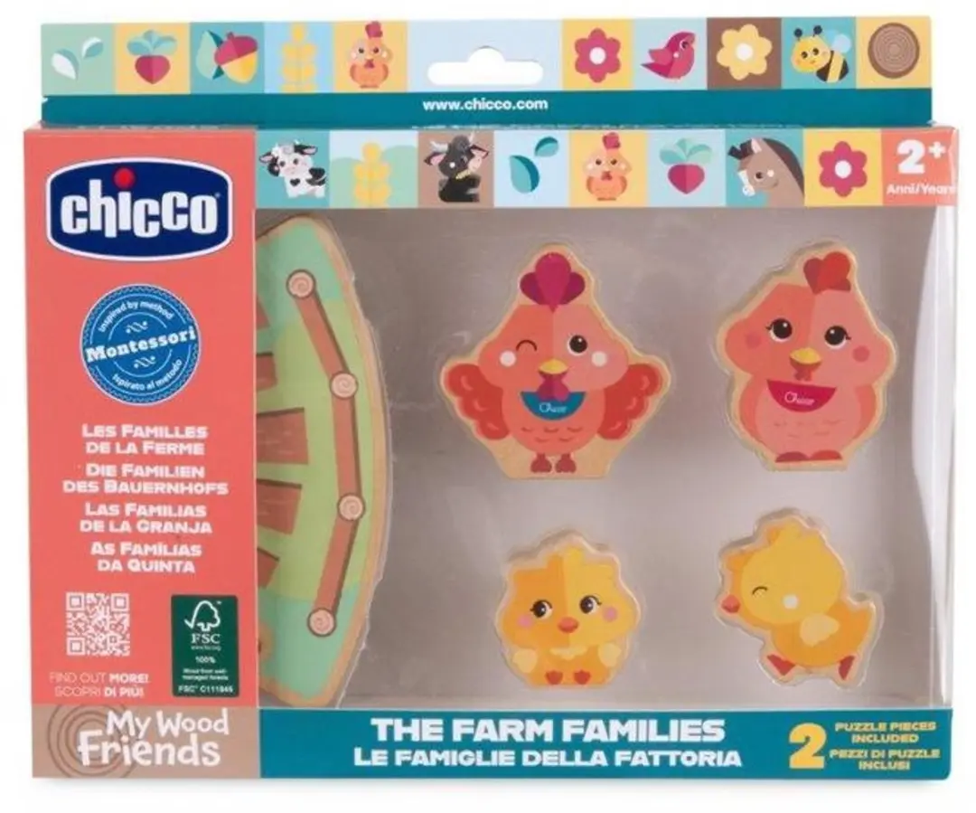 Chicco Houten Kippenfamilie Speelfiguren Set