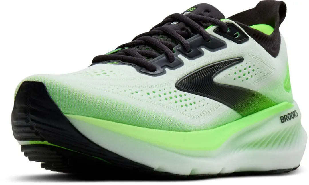 Brooks Glycerin 23 Hardloopschoenen Heren - Wit/Groen - afbeelding 5 van 6