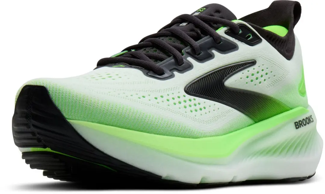 Brooks Glycerin 23 Hardloopschoenen - Wit/Groen - Maat 47.5 - afbeelding 6 van 6