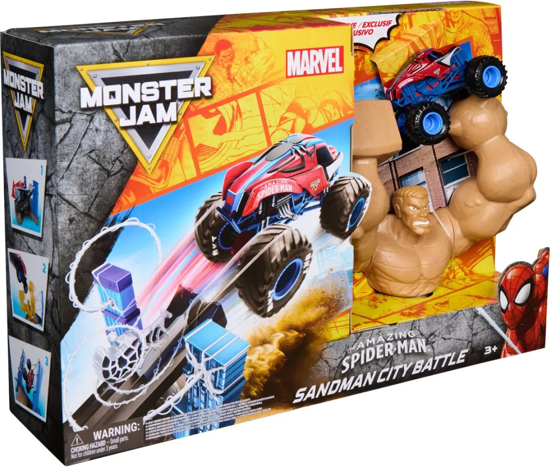 Spin Master Monster Jam Spider-Man Speelset 1:64 - afbeelding 3 van 6