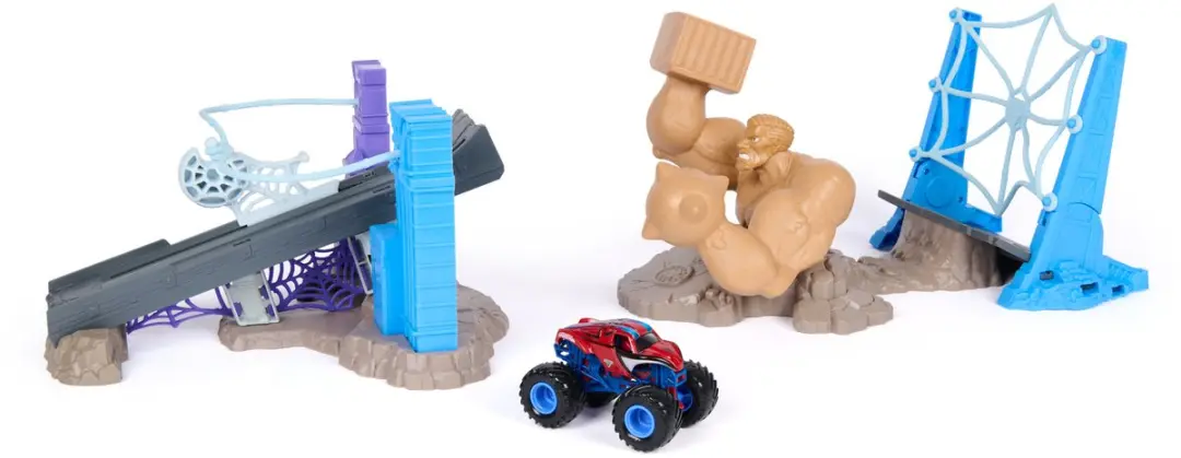 Spin Master Monster Jam Spider-Man Speelset 1:64 - afbeelding 6 van 6