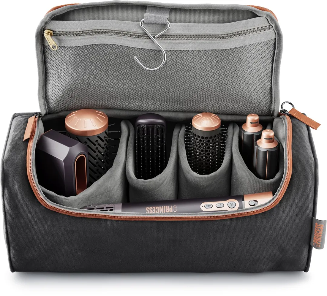 Princess 529215 Airstyler Plus Föhnborstel 1000W - Blauw/Taupe