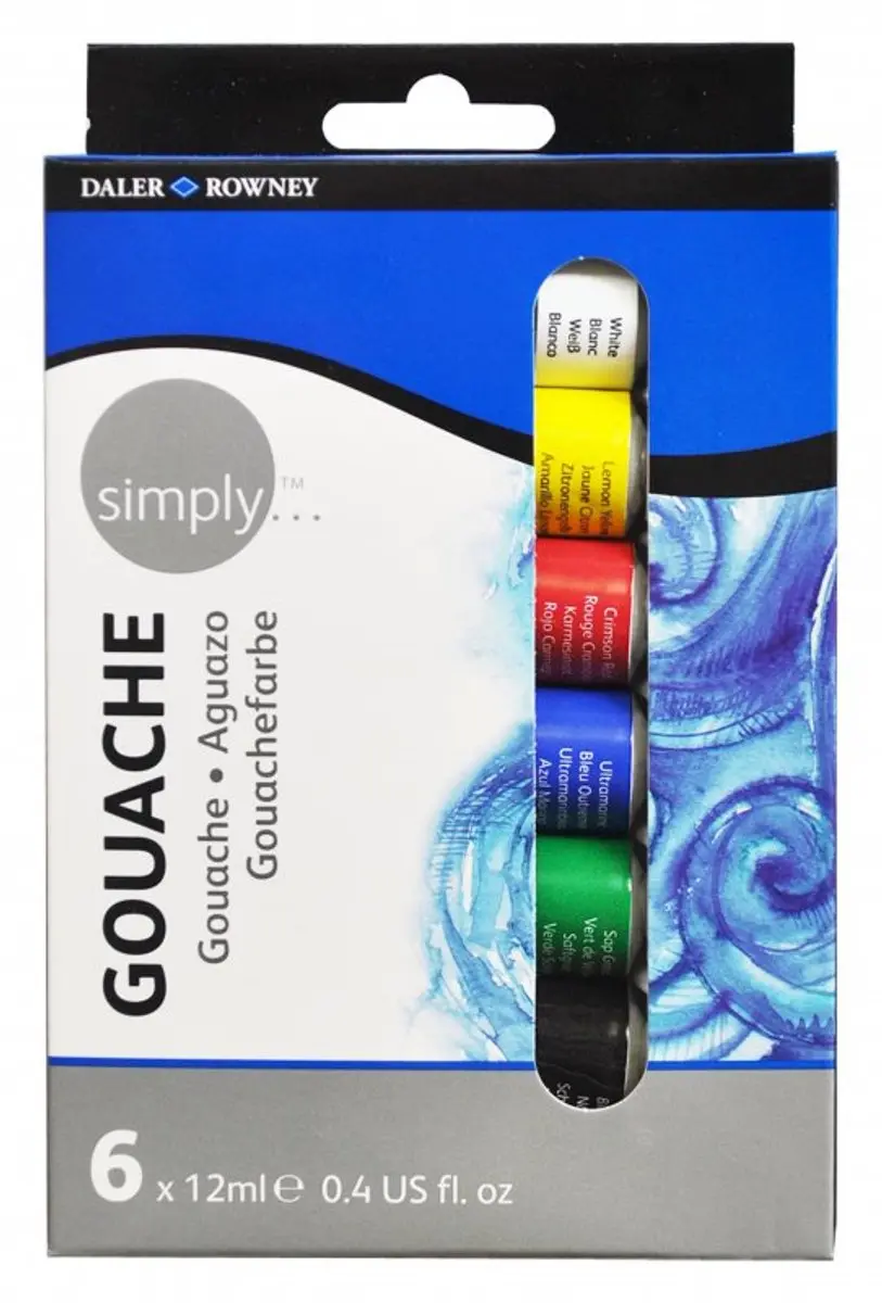 Daler-Rowney Simply Gouache Set 24 x 12 ml.