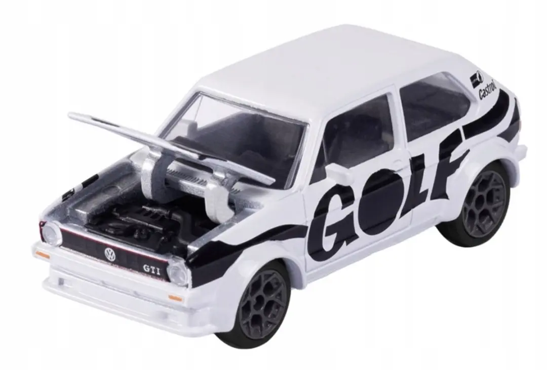 Majorette Deluxe Volkswagen Golf MK1 Wit Metaal 1:64 Nieuw