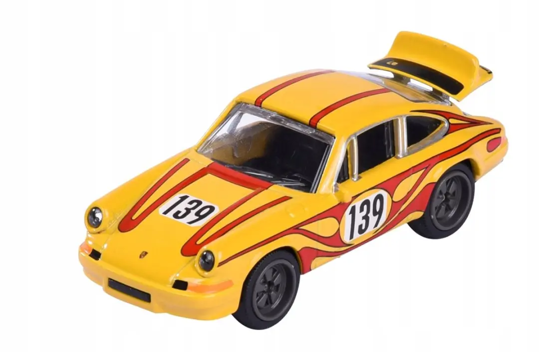 Majorette Deluxe Porsche 911 Carrera RS 2.7 Geel 1:64 Metalen model