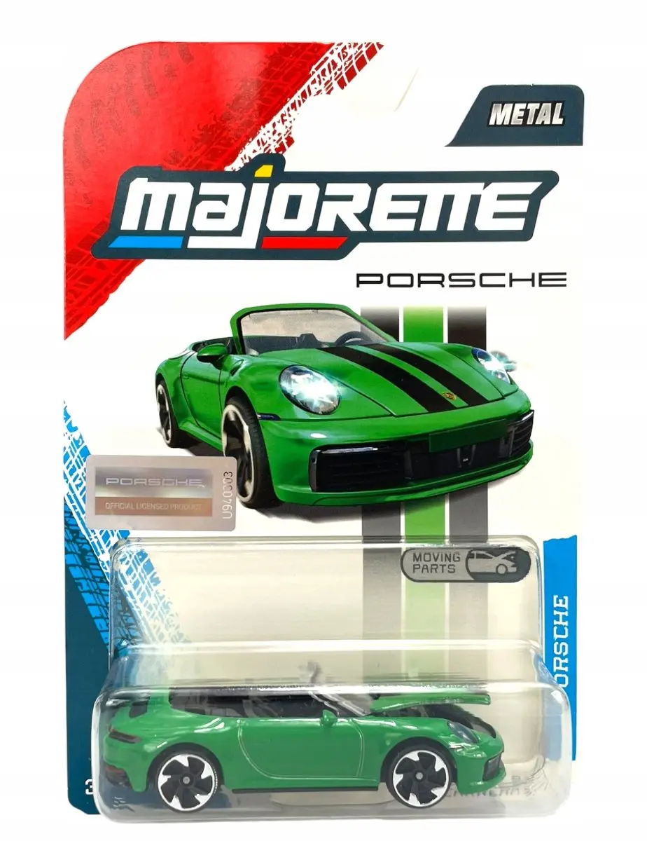 Majorette Porsche 911 Carrera S Metaal Groen 1:64 Nieuw