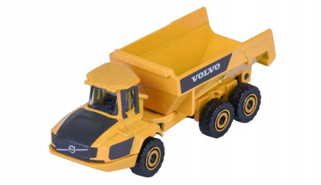 Majorette Volvo A60H Hauler Vrachtwagen 1:146 Metaal Geel