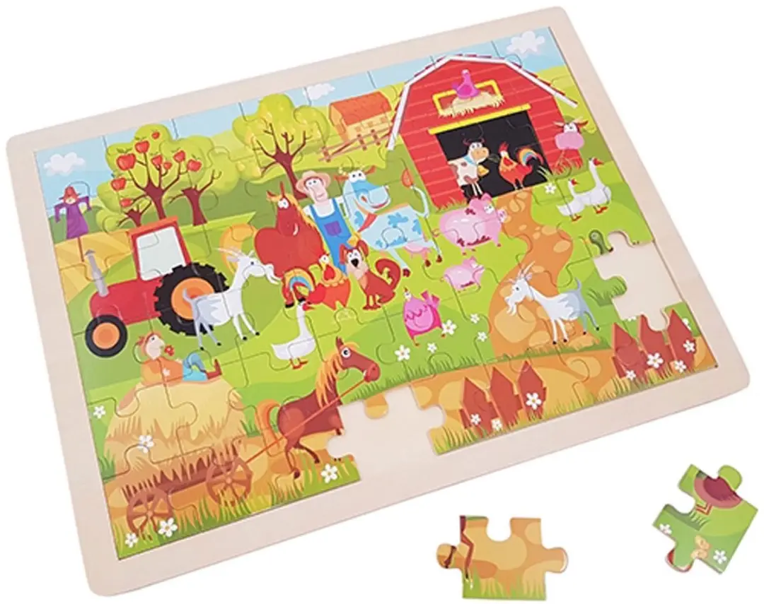 ThimbleToys Houten Puzzelboerderij