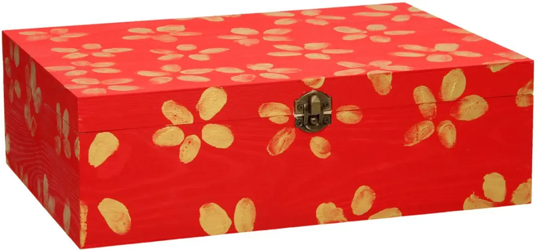 ThimbleToys Houten Opbergkist met Slot - Onbehandeld - afbeelding 2 van 4
