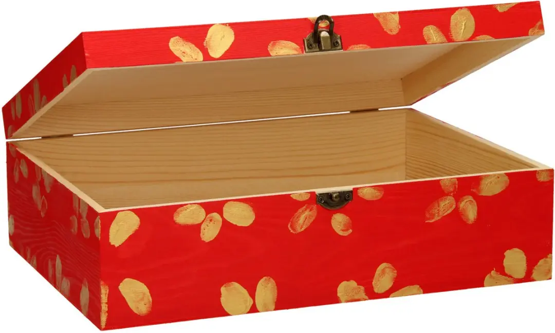 ThimbleToys Houten Opbergkist met Slot - Onbehandeld - afbeelding 4 van 4