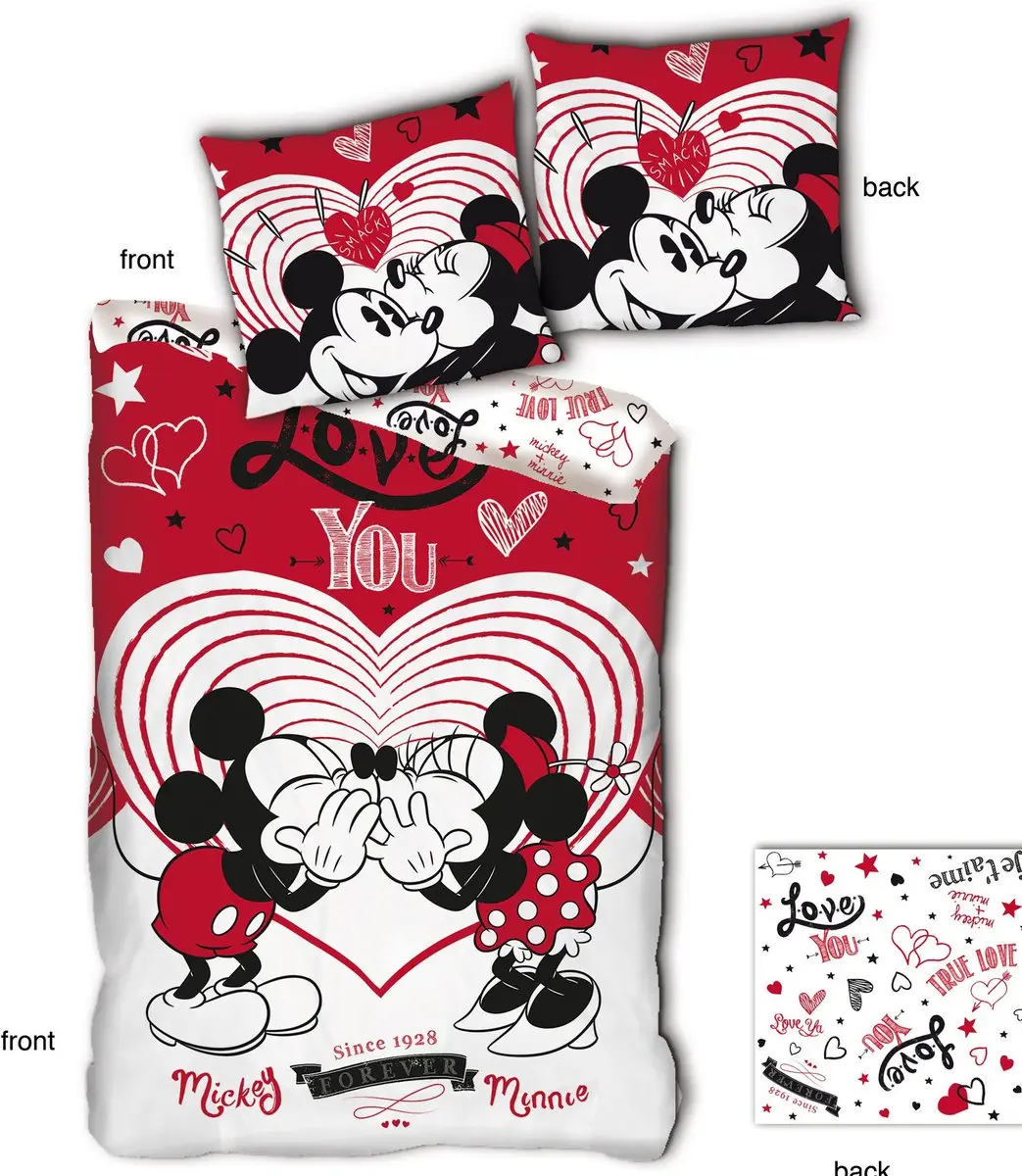 Disney Minnie Mouse Dekbedovertrek Love You