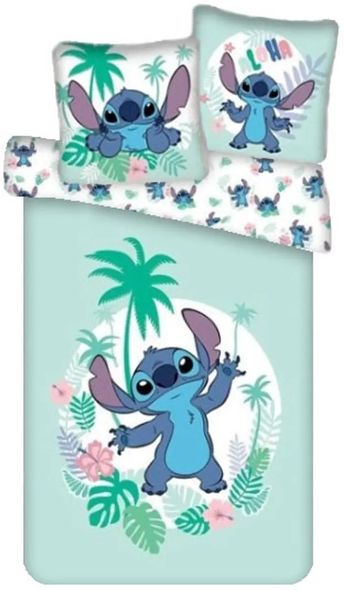 Lilo & Stitch Dekbedovertrek Aloha - Eenpersoons 140x200cm - afbeelding 6 van 6