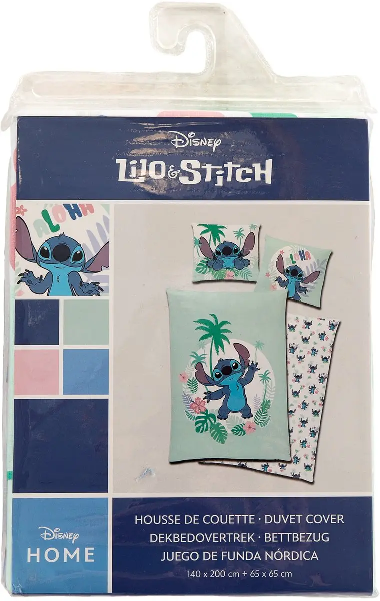 Lilo & Stitch Dekbedovertrek Aloha - Eenpersoons 140x200cm - afbeelding 3 van 6